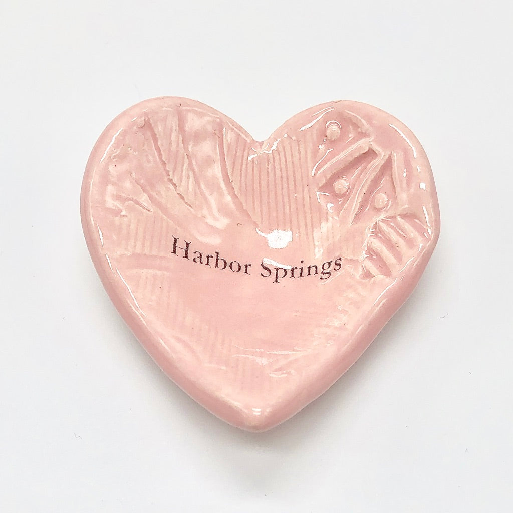 Round or Heart Shaped Harbor Springs Trinket Dish
