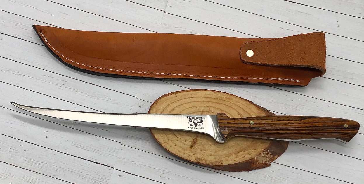 Double Edge Fillet Knife with Sheath